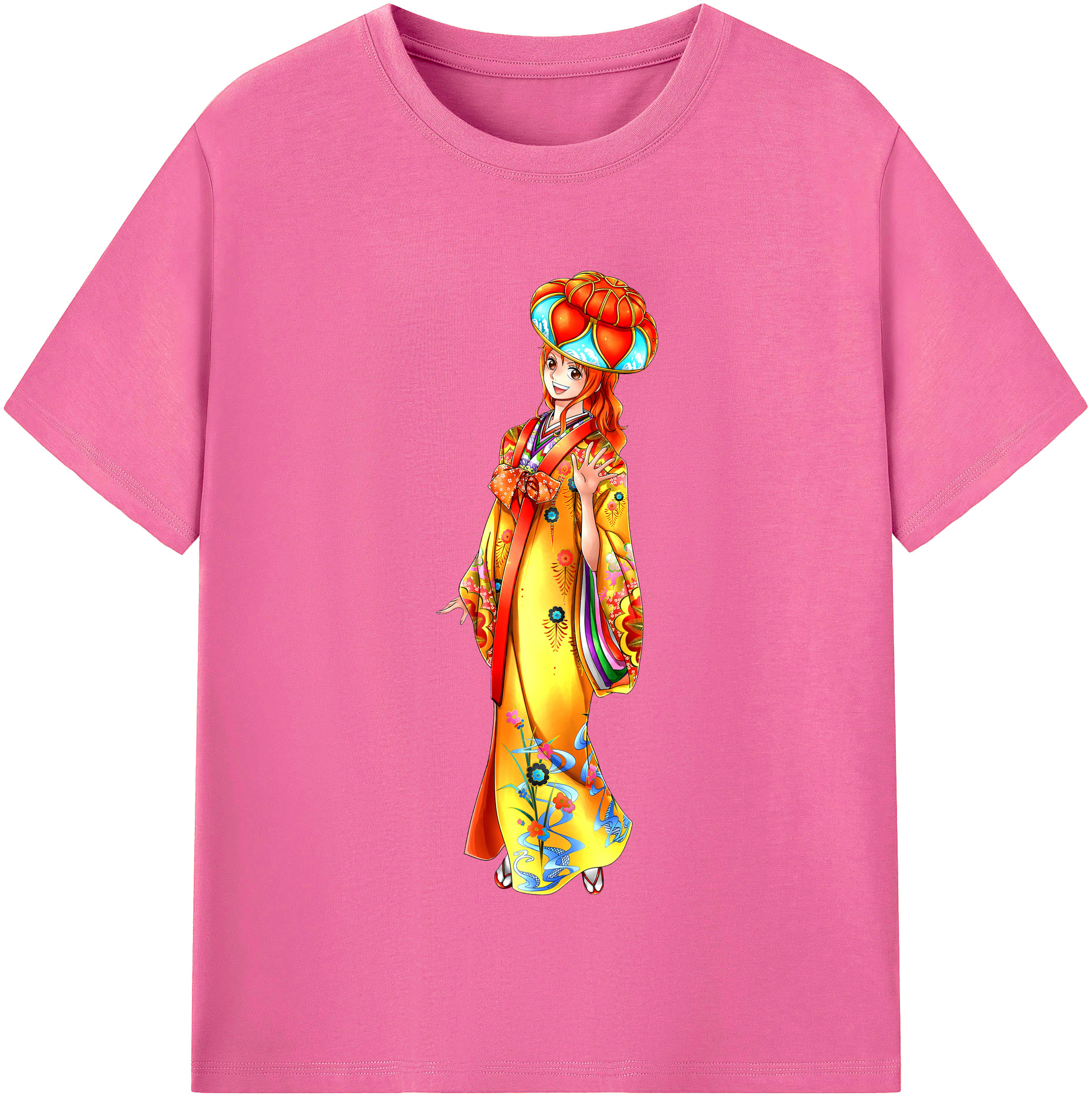 （画像用） ワンピース ナミ ONE PIECE Nami レディースカジュアルプリントTシャツ（綿100％）